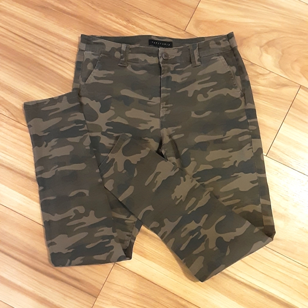 Sanctuary Camo Print Stretch Jeans.